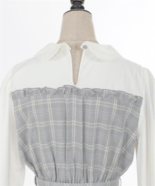 axes femme POETIQUE（アクシーズファムポエティック）の「ビスチェ切り替えワンピース（ワンピース・レディース・ブラウン/ブラック/グレー・MEDIUM）」の12枚目の写真