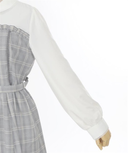 axes femme POETIQUE（アクシーズファムポエティック）の「ビスチェ切り替えワンピース（ワンピース・レディース・ブラウン/ブラック/グレー・MEDIUM）」の14枚目の写真