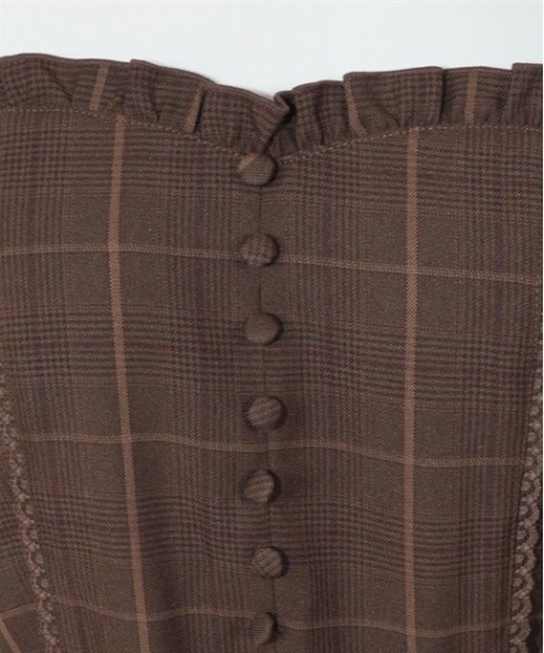 axes femme POETIQUE（アクシーズファムポエティック）の「ビスチェ切り替えワンピース（ワンピース・レディース・ブラウン/ブラック/グレー・MEDIUM）」の22枚目の写真