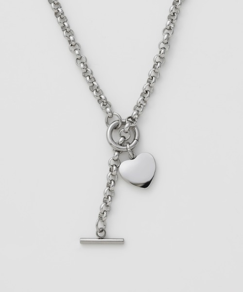 セール】【 金属アレルギー対応 】 ハート マントルチェーンネックレス