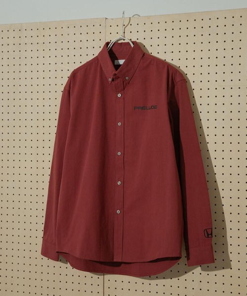 SENSE OF PLACE by URBAN RESEARCH（センスオブプレイスバイアーバンリサーチ）の「HONDA Button Down Long-Sleeve Shirts（シャツ/ブラウス・メンズ・ブルー/レッド・MEDIUM/LARGE）」の2枚目の写真
