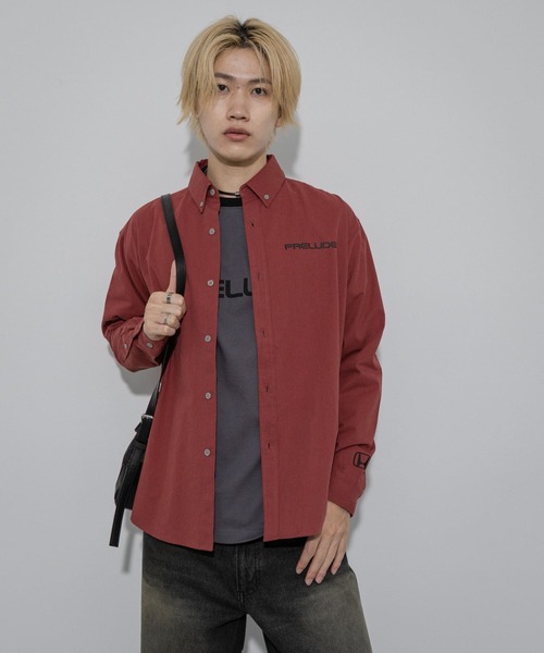 SENSE OF PLACE by URBAN RESEARCH（センスオブプレイスバイアーバンリサーチ）の「HONDA Button Down Long-Sleeve Shirts（シャツ/ブラウス・メンズ・ブルー/レッド・MEDIUM/LARGE）」の20枚目の写真