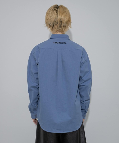 SENSE OF PLACE by URBAN RESEARCH（センスオブプレイスバイアーバンリサーチ）の「HONDA Button Down Long-Sleeve Shirts（シャツ/ブラウス・メンズ・ブルー/レッド・MEDIUM/LARGE）」の9枚目の写真