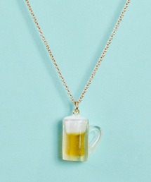 gargle（ガーグル）の「gargle ガーグル：ミニチュアシリーズ　ビール　ネックレス（ネックレス・キッズ）」