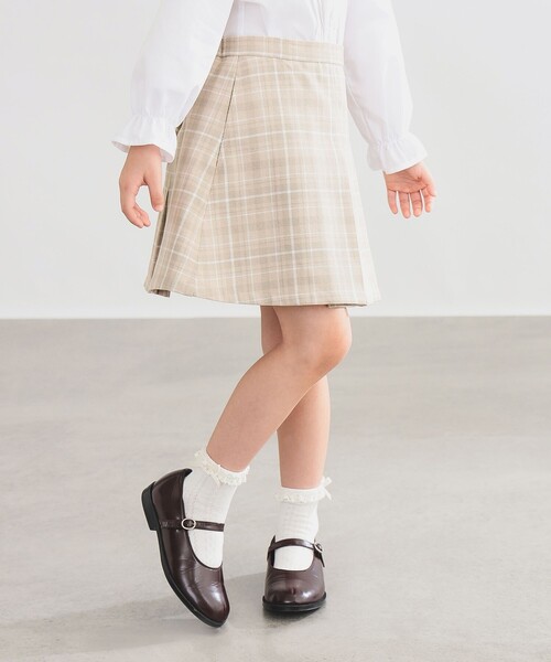 B:MING by BEAMS(ビーミングバイビームス)の「【フォーマル・セレモニー】 スカート 2025SS(100~130cm)(スカート・キッズ・ネイビー/ベージュ・130/120/110/100)」の4枚目の写真