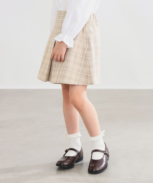 B:MING by BEAMS(ビーミングバイビームス)の「【フォーマル・セレモニー】 スカート 2025SS(100~130cm)(スカート・キッズ・ネイビー/ベージュ・130/120/110/100)」の5枚目の写真