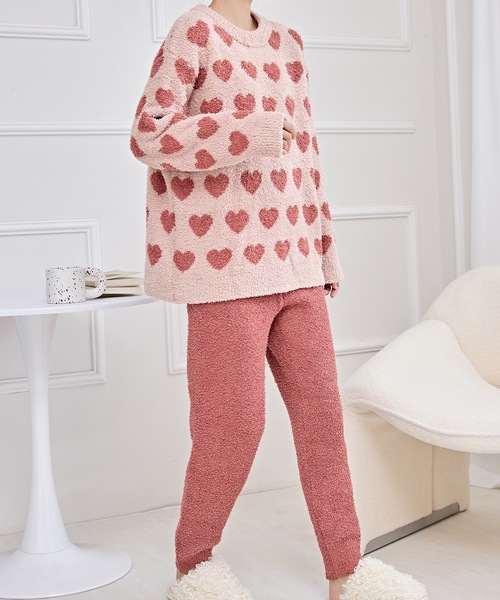 Lace Ladies（レースレディース）の「配色 バラエティ もこもこ あったか ルームウエア（ルームウェア/パジャマ・レディース・ブラック/アイボリー/グレー/ピンク・FREE）」の11枚目の写真