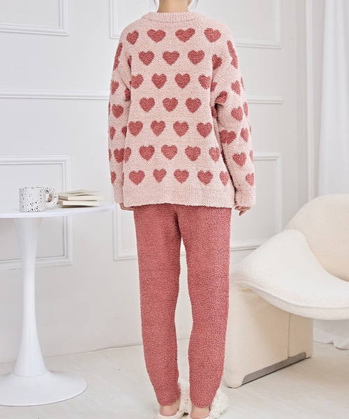 Lace Ladies（レースレディース）の「配色 バラエティ もこもこ あったか ルームウエア（ルームウェア/パジャマ・レディース・ブラック/アイボリー/グレー/ピンク・FREE）」の12枚目の写真