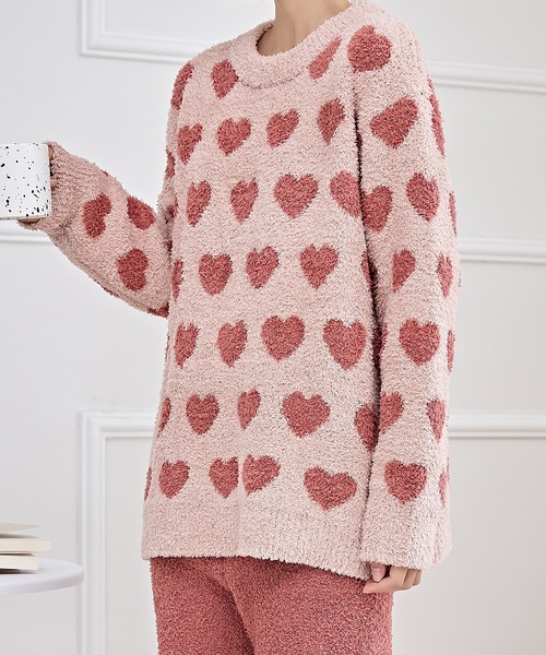 Lace Ladies（レースレディース）の「配色 バラエティ もこもこ あったか ルームウエア（ルームウェア/パジャマ・レディース・ブラック/アイボリー/グレー/ピンク・FREE）」の13枚目の写真