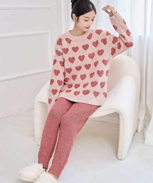 Lace Ladies（レースレディース）の「配色 バラエティ もこもこ あったか ルームウエア（ルームウェア/パジャマ・レディース・ブラック/アイボリー/グレー/ピンク・FREE）」の14枚目の写真