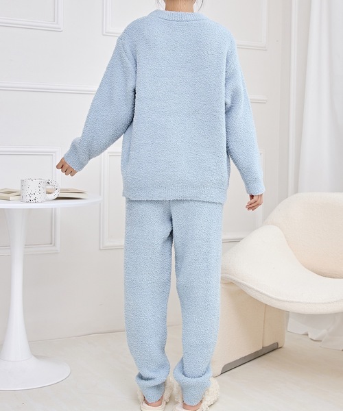 Lace Ladies（レースレディース）の「配色 バラエティ もこもこ あったか ルームウエア（ルームウェア/パジャマ・レディース・ブラック/アイボリー/グレー/ピンク・FREE）」の19枚目の写真