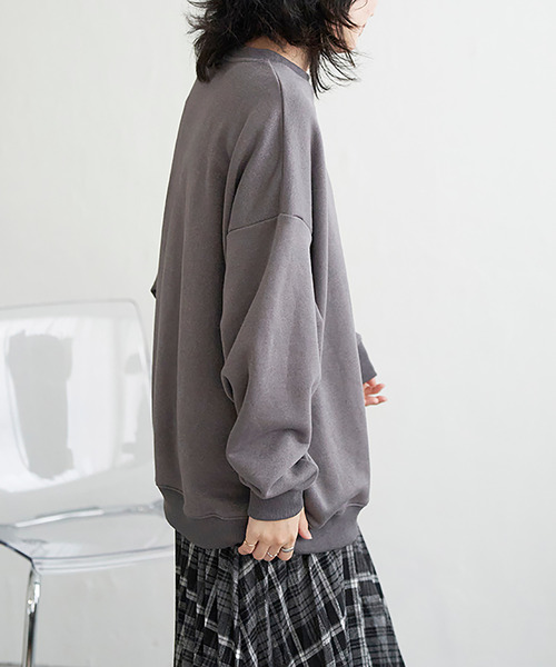 VENCEEXCHANGE（ヴァンスエクスチェンジ）の「ラメ裏毛ハートスウェット（スウェット・レディース・チャコール/グレー系その他/ベージュ・FREE）」の15枚目の写真