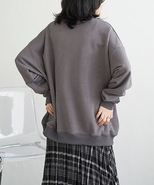 VENCEEXCHANGE（ヴァンスエクスチェンジ）の「ラメ裏毛ハートスウェット（スウェット・レディース・チャコール/グレー系その他/ベージュ・FREE）」の14枚目の写真