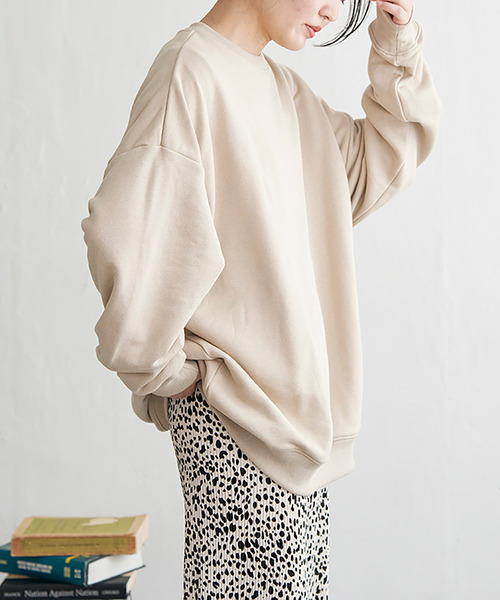 VENCEEXCHANGE（ヴァンスエクスチェンジ）の「ラメ裏毛ハートスウェット（スウェット・レディース・チャコール/グレー系その他/ベージュ・FREE）」の22枚目の写真