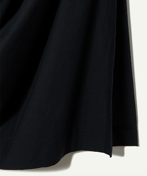 leinwande（ラインヴァンド）の「【leinwande】Ribbon Tie Cotton Skirt（スカート・レディース・ベージュ/ブラック・M/S）」の4枚目の写真