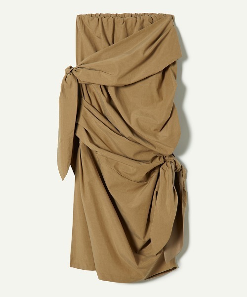 leinwande（ラインヴァンド）の「【leinwande】Ribbon Tie Cotton Skirt（スカート・レディース・ベージュ/ブラック・M/S）」の12枚目の写真