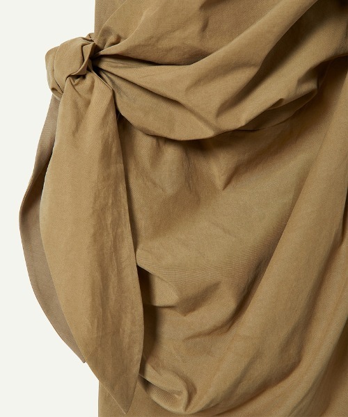 leinwande（ラインヴァンド）の「【leinwande】Ribbon Tie Cotton Skirt（スカート・レディース・ベージュ/ブラック・M/S）」の11枚目の写真