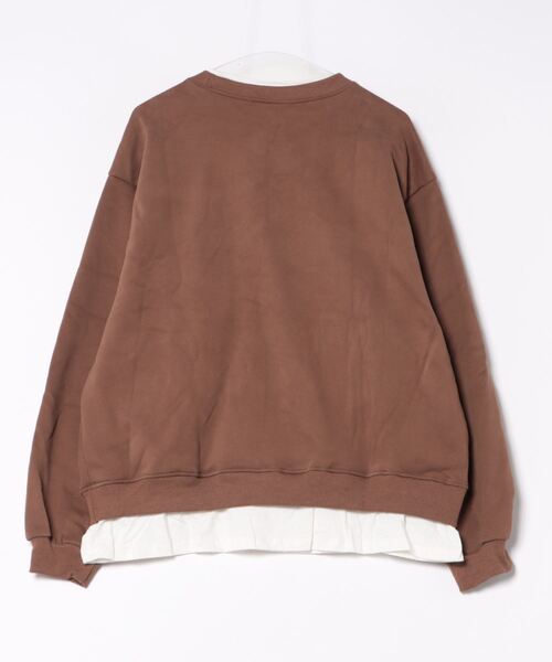 BARRETTA（バレッタ）の「フェイクレイヤードプルオーバー（スウェット・レディース・ベージュ/ホワイト・FREE）」の3枚目の写真