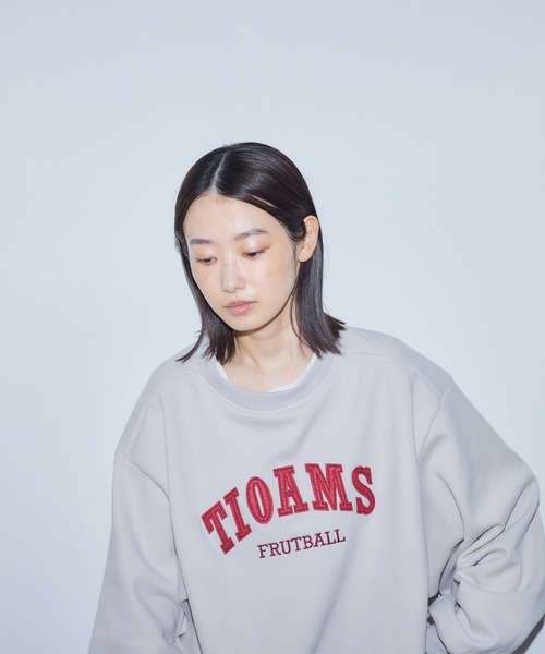 BARRETTA（バレッタ）の「フェイクレイヤードプルオーバー（スウェット・レディース・ベージュ/ホワイト・FREE）」の11枚目の写真