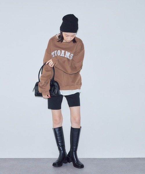 BARRETTA（バレッタ）の「フェイクレイヤードプルオーバー（スウェット・レディース・ベージュ/ホワイト・FREE）」の7枚目の写真