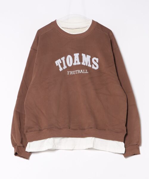 BARRETTA（バレッタ）の「フェイクレイヤードプルオーバー（スウェット・レディース・ベージュ/ホワイト・FREE）」の17枚目の写真