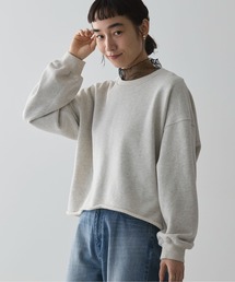 ラメ裏毛ショートスウェット