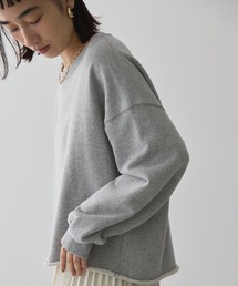ラメ裏毛ショートスウェット