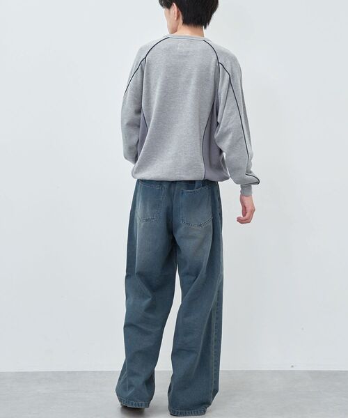 CRAFT STANDARD BOUTIQUE（クラフトスタンダードブティック）の「【ユニセックス】裏毛切り替えプリントスウェット（スウェット・レディース・ブラック/ネイビー/グリーン系その他3/杢グレー・M/L/XL）」の17枚目の写真