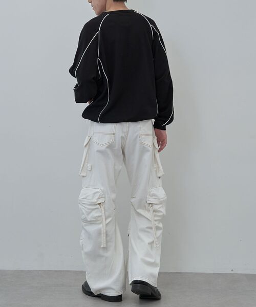 CRAFT STANDARD BOUTIQUE（クラフトスタンダードブティック）の「【ユニセックス】裏毛切り替えプリントスウェット（スウェット・レディース・ブラック/ネイビー/グリーン系その他3/杢グレー・M/L/XL）」の18枚目の写真