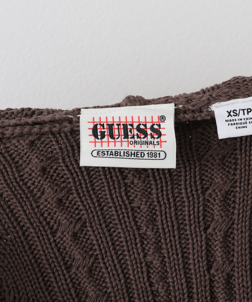 Guess(ゲス)の「【GUESS/ゲス】 GO CABLEKNIT OVERSIZE ZIP HOODIE(パーカー・レディース・ブラウン・X-SMALL)」の14枚目の写真