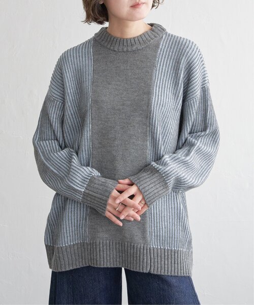 【セール】配色リブプルオーバーニット（ニット/セーター）｜notch.（ノッチ）
