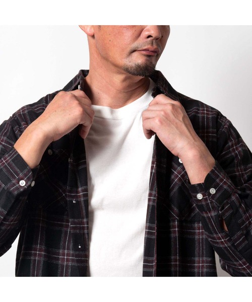 BAYBLO(ベイブロ)の「(SA) ビエラ 長袖 チェックシャツ(シャツ/ブラウス・メンズ・グレー系その他2/グレー系その他3/ブルー系その他/グリーン系その他/グレー系その他/ブラウン系その他3/レッド系その他/ネイビー系1/ブラウン系その他/ブラック系その他2/ブラウン系その他4/ブルー系その他2/ネイビー系/ブラック系その他/ブラウン系その他2/ネイビー系2・M/L/LL)」の2枚目の写真