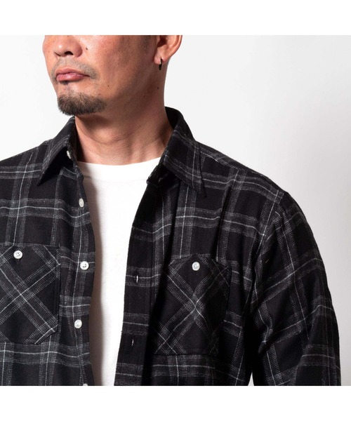 BAYBLO(ベイブロ)の「(SA) ビエラ 長袖 チェックシャツ(シャツ/ブラウス・メンズ・グレー系その他2/グレー系その他3/ブルー系その他/グリーン系その他/グレー系その他/ブラウン系その他3/レッド系その他/ネイビー系1/ブラウン系その他/ブラック系その他2/ブラウン系その他4/ブルー系その他2/ネイビー系/ブラック系その他/ブラウン系その他2/ネイビー系2・M/L/LL)」の3枚目の写真