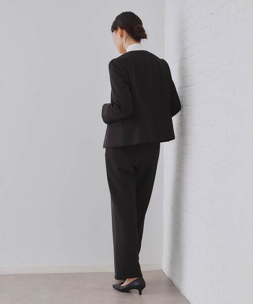 OPAQUE.CLIP（オペークドットクリップ）の「《通勤・セレモニー/セットアップ対応》ワイドパンツ/ダブルクロス【洗濯機洗い可】（その他パンツ・レディース・ブラック/ライトベージュ/ネイビー・34/36/38/40/42）」の13枚目の写真