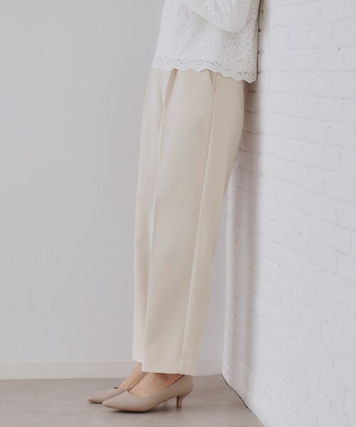 OPAQUE.CLIP（オペークドットクリップ）の「《通勤・セレモニー/セットアップ対応》ワイドパンツ/ダブルクロス【洗濯機洗い可】（その他パンツ・レディース・ブラック/ライトベージュ/ネイビー・34/36/38/40/42）」の15枚目の写真