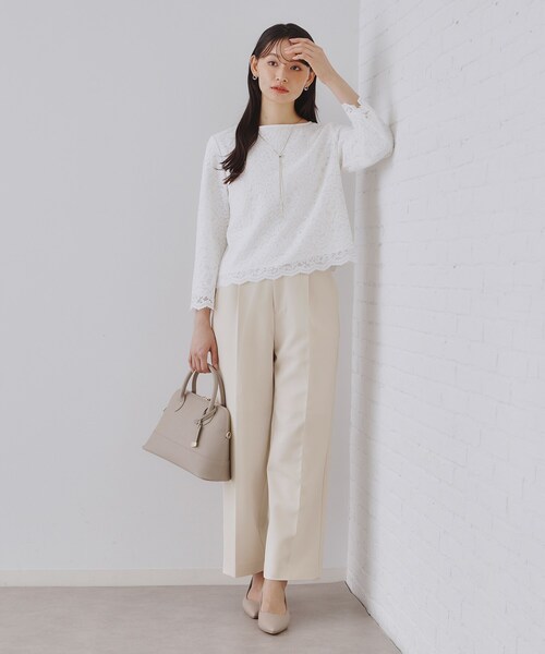 セール】《通勤・セレモニー/セットアップ対応》ワイドパンツ/ダブル