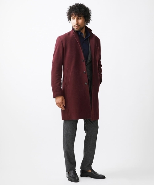 MICHEL KLEIN HOMME (ミッシェルクランオム)の「コンバーチブルウールチェスターコート(チェスターコート・メンズ・ライトブルー/パープル・MEDIUM/LARGE/X-LARGE)」の9枚目の写真
