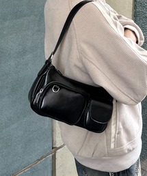 ADAMASTE | 【ADAMASTE SELECT】double pocket one handle bag - ダブルポケットワンハンドルバッグ/ショルダーバッグ(ショルダーバッグ)
