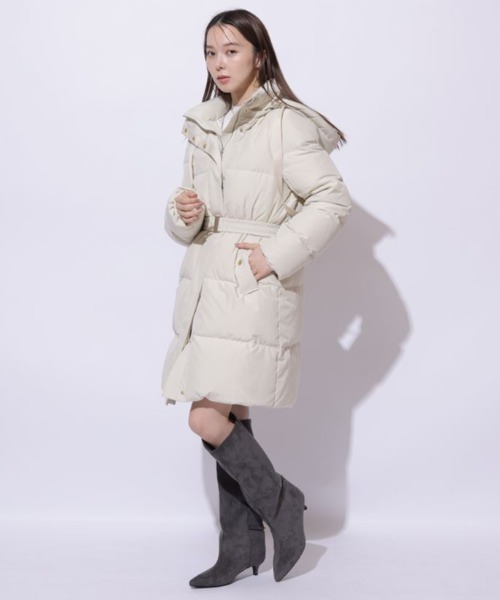 【新品未使用】Mystrada ミドルダウンコート ホワイト S(36) Mystrada（マイストラーダ）の「ミドルダウンコート（ダウン