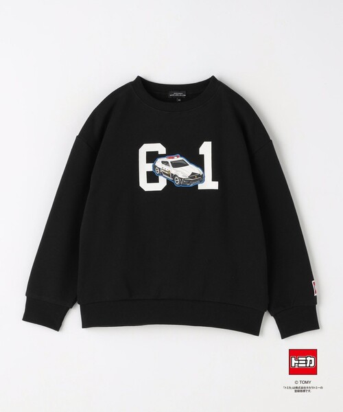 green label relaxing（グリーンレーベルリラクシング）の「【別注】＜TOMICA＞裏毛 プルオーバー / キッズ  100cm-130cm（スウェット・キッズ・ダークグリーン/ブラック/ライトグレー・100cm/110cm/120cm）」の2枚目の写真