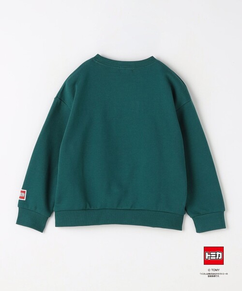 green label relaxing（グリーンレーベルリラクシング）の「【別注】＜TOMICA＞裏毛 プルオーバー / キッズ  100cm-130cm（スウェット・キッズ・ダークグリーン/ブラック/ライトグレー・100cm/110cm/120cm）」の4枚目の写真