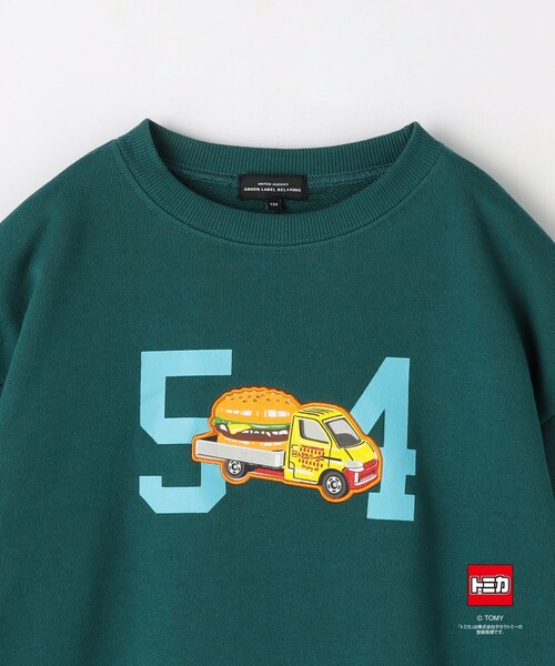 green label relaxing（グリーンレーベルリラクシング）の「【別注】＜TOMICA＞裏毛 プルオーバー / キッズ  100cm-130cm（スウェット・キッズ・ダークグリーン/ブラック/ライトグレー・100cm/110cm/120cm）」の5枚目の写真