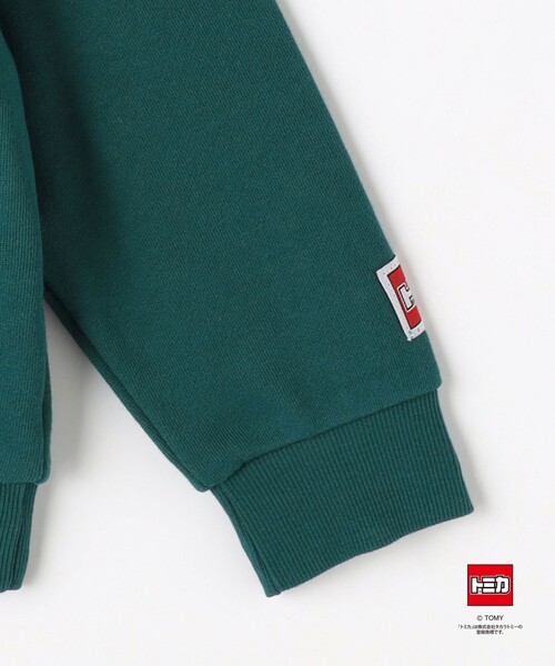 green label relaxing（グリーンレーベルリラクシング）の「【別注】＜TOMICA＞裏毛 プルオーバー / キッズ  100cm-130cm（スウェット・キッズ・ダークグリーン/ブラック/ライトグレー・100cm/110cm/120cm）」の6枚目の写真