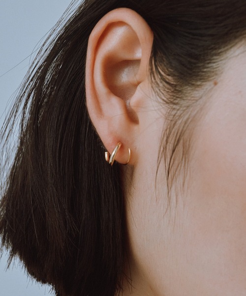 novice（ノーヴィス）の「【novice】Curl Twist Pierce（ピアス（両耳用）・レディース・シルバー/ゴールド・FREE）」の4枚目の写真
