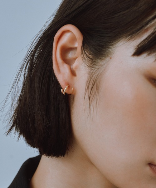 novice（ノーヴィス）の「【novice】Curl Twist Pierce（ピアス（両耳用）・レディース・シルバー/ゴールド・FREE）」の5枚目の写真