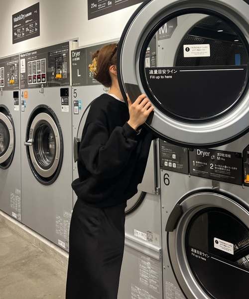 Sorriso（ソリッソ）の「カジュアル レター スウェット（スウェット・レディース・ブラック・FREE）」の5枚目の写真