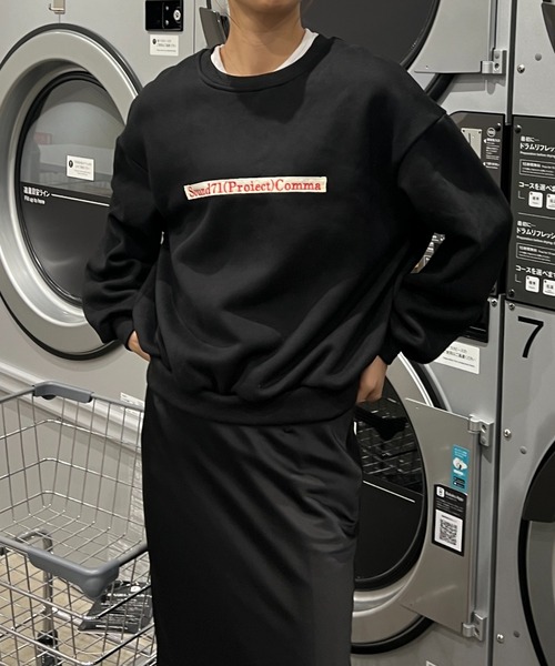 Sorriso（ソリッソ）の「カジュアル レター スウェット（スウェット・レディース・ブラック・FREE）」の7枚目の写真
