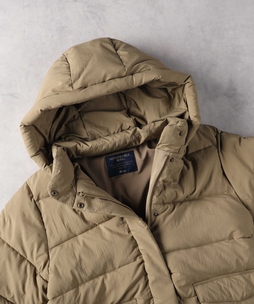 Right-on（ライトオン）の「【HONEYSUCKLE ROSE】中綿ジャケット（ダウンジャケット/コート・レディース・ブラック/ベージュ/レンガ・M/L/XL）」の6枚目の写真