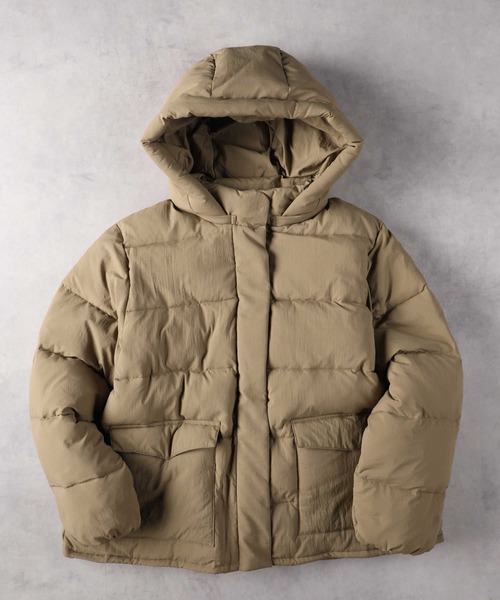 Right-on（ライトオン）の「【HONEYSUCKLE ROSE】中綿ジャケット（ダウンジャケット/コート・レディース・ブラック/ベージュ/レンガ・M/L/XL）」の7枚目の写真