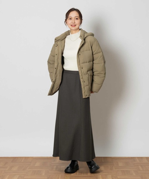 Right-on（ライトオン）の「【HONEYSUCKLE ROSE】中綿ジャケット（ダウンジャケット/コート・レディース・ブラック/ベージュ/レンガ・M/L/XL）」の19枚目の写真